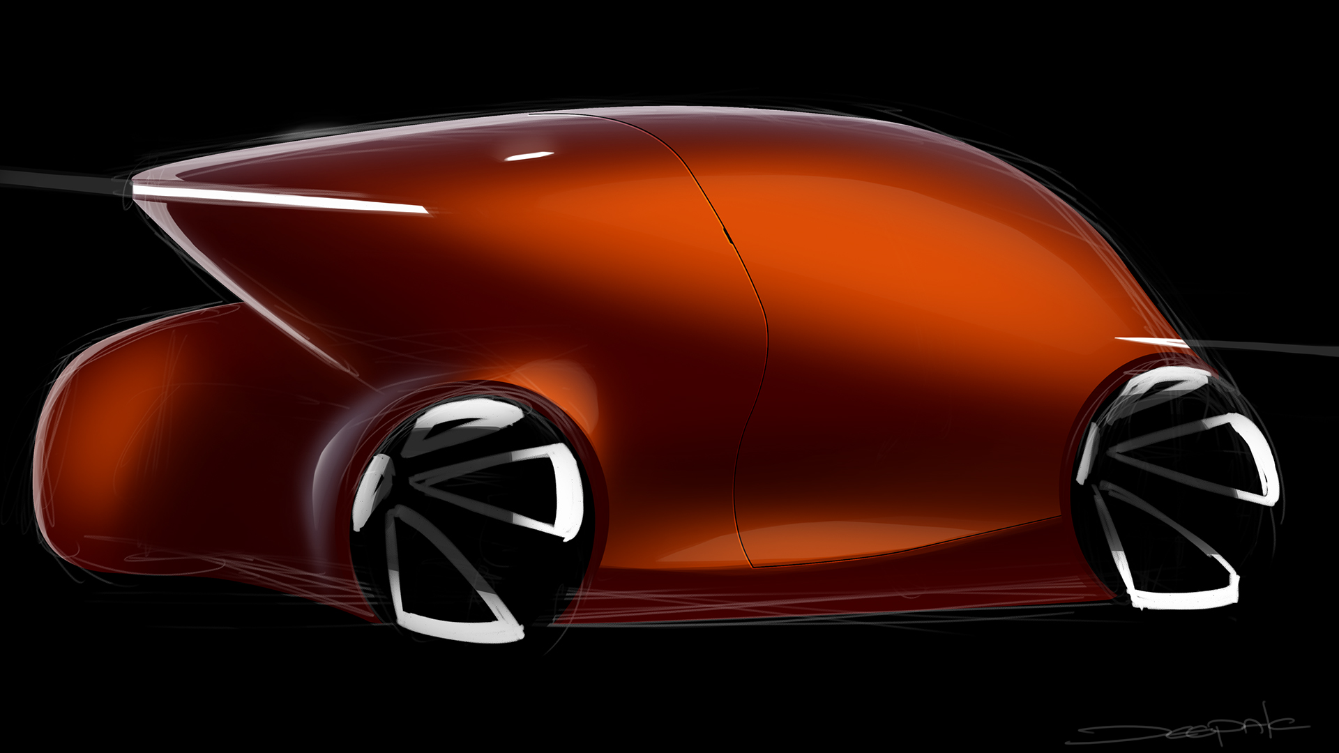 Hand drawn，automobile，