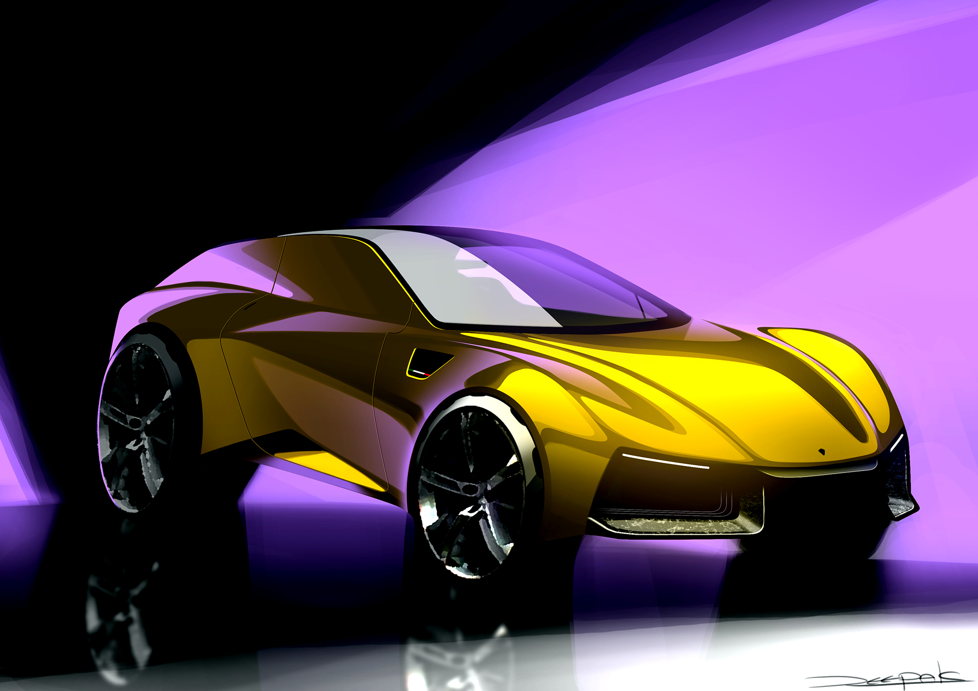 Hand drawn，automobile，