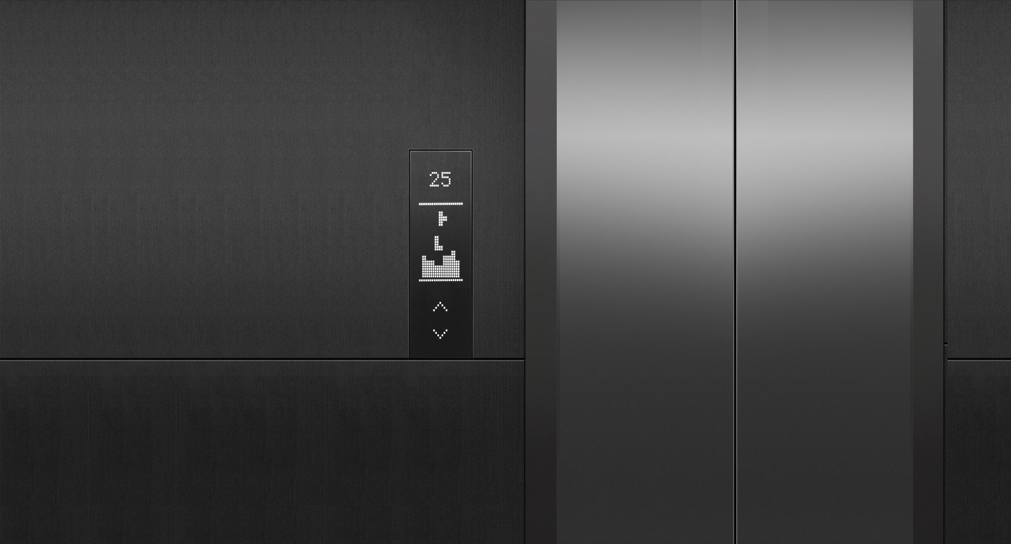 find，interest，problem，Elevator.，black，reflection，