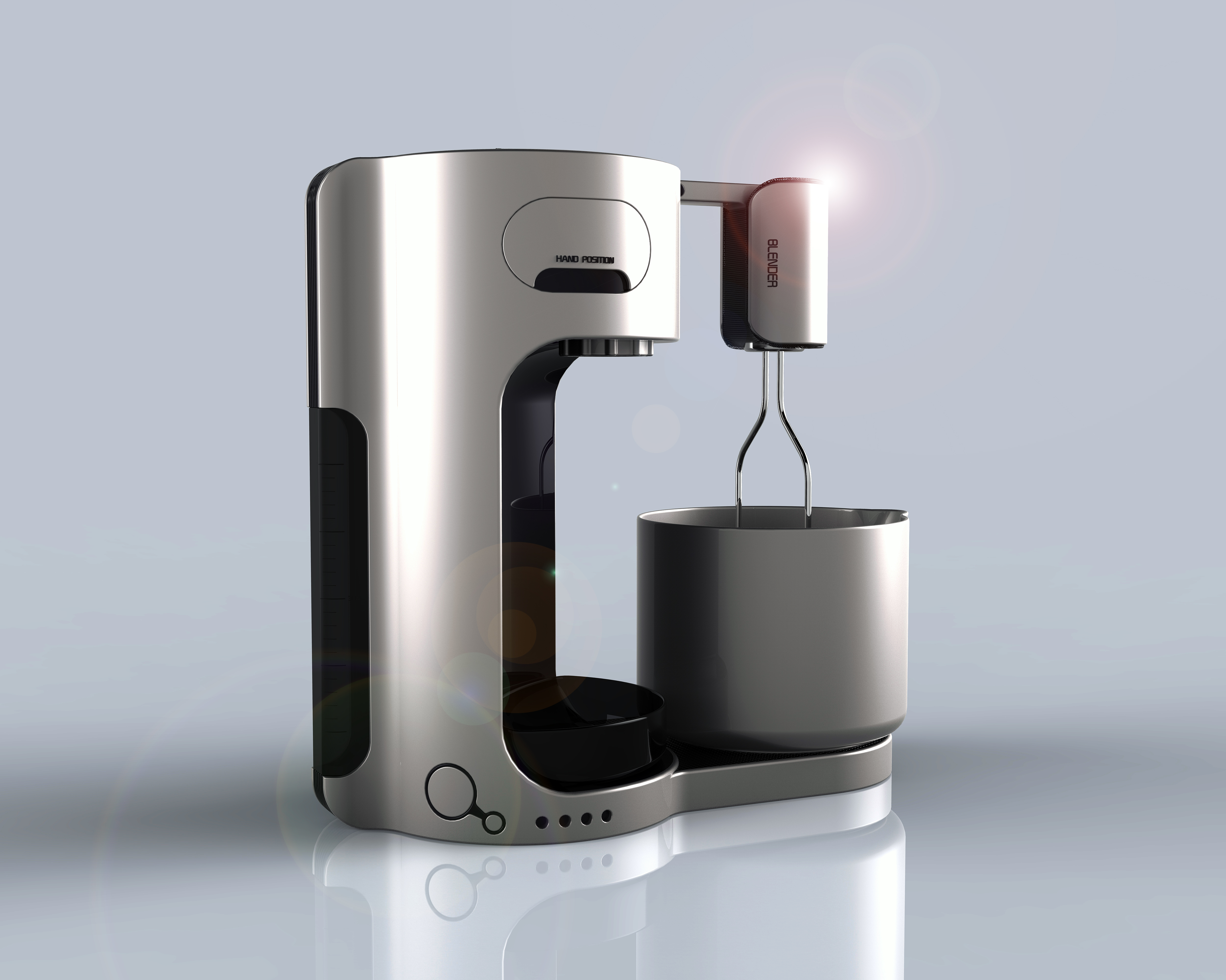 Living and kitchen，