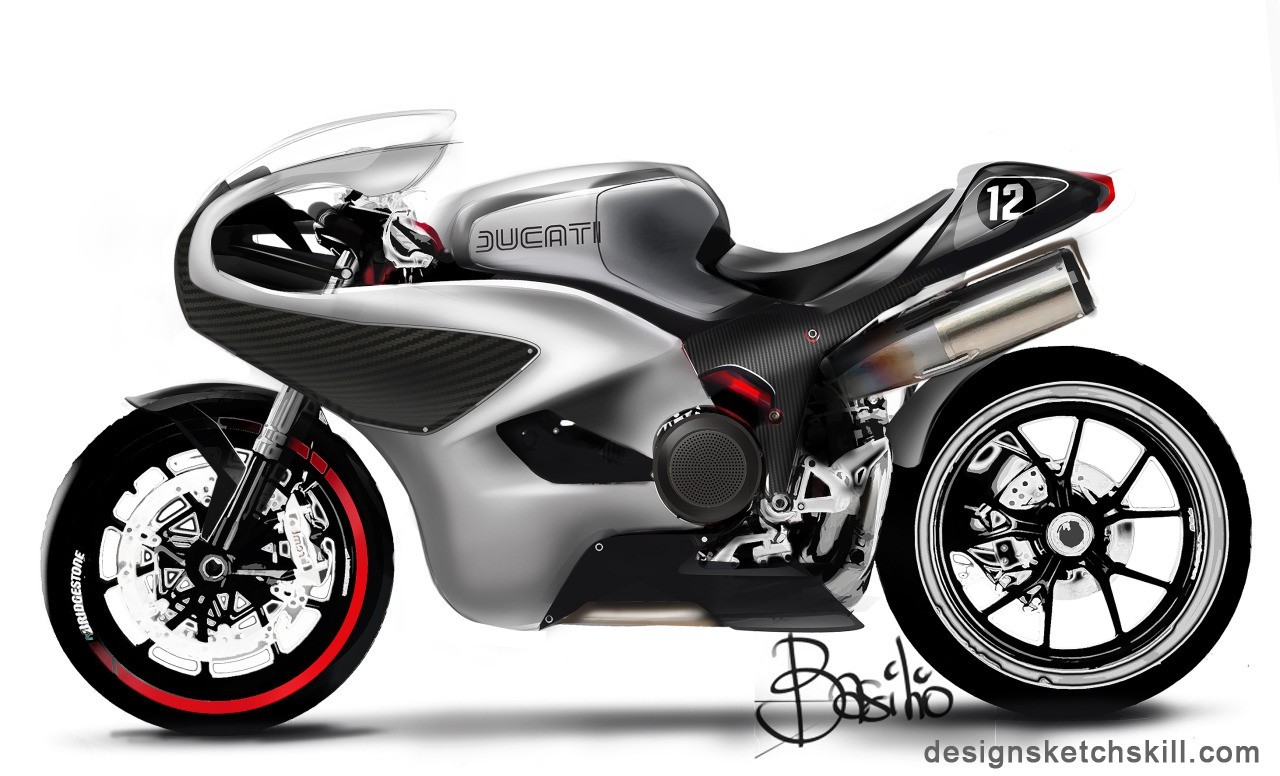 Hand drawn，design sketch，locomotive，motorcycle，vehicle，