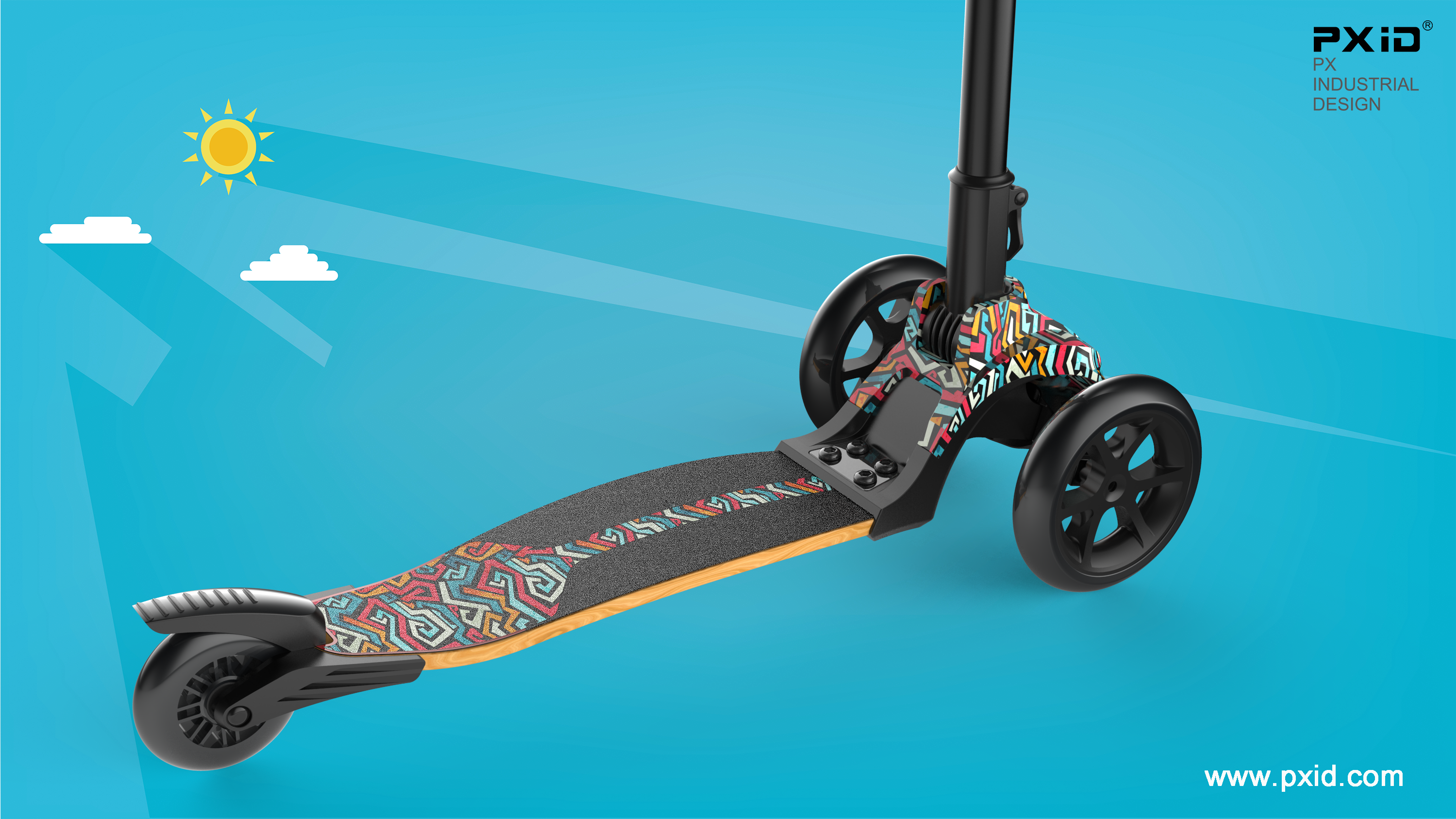 Scooter design，Balance car design，Body feeling car design，Twist car design，Design of elderly scooter，Children's scooter design，Product oriented industrial design，