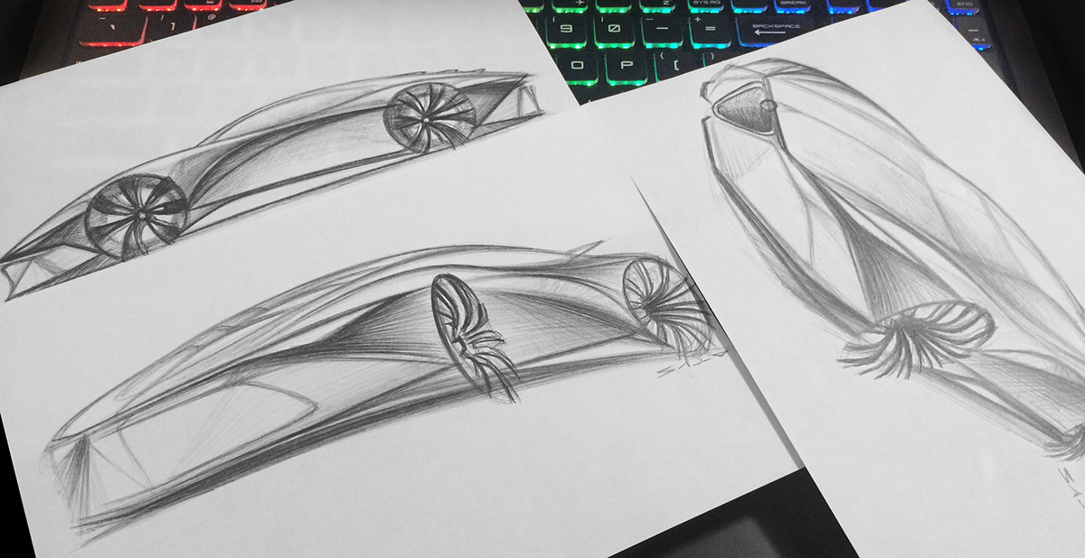 vehicle，Hand drawn，automobile，R.G.B，