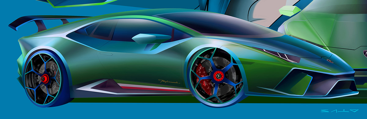 vehicle，Hand drawn，automobile，R.G.B，