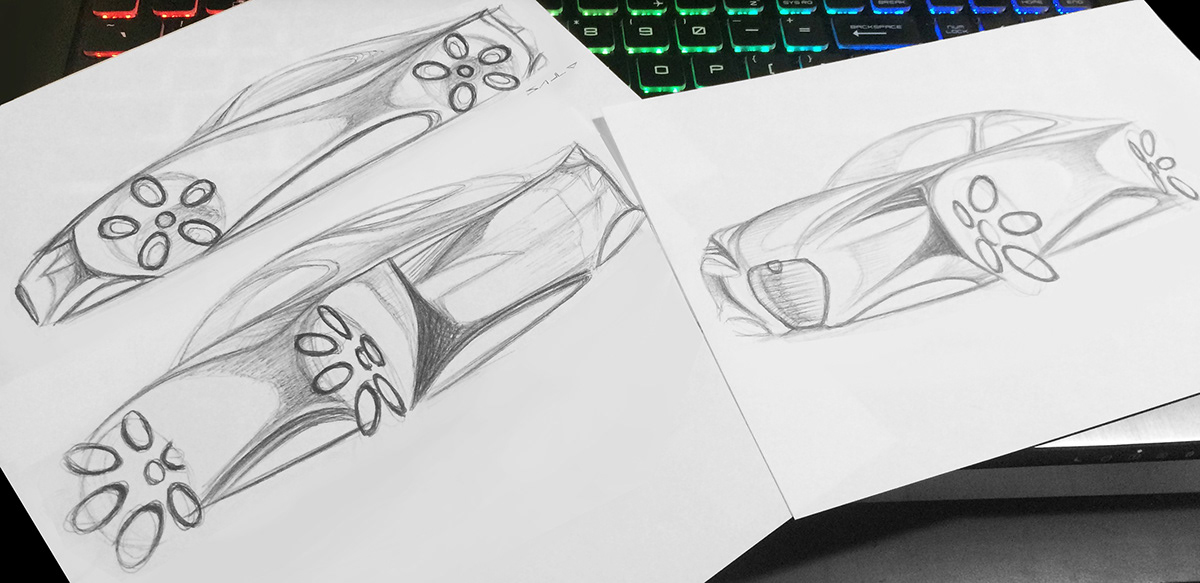 vehicle，Hand drawn，automobile，R.G.B，