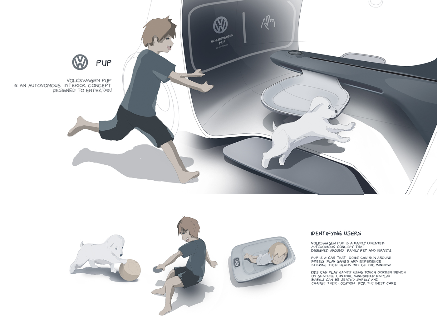 game，entertainment，VOLKSWAGEN PUP，Pets，Interior，automobile，can round，