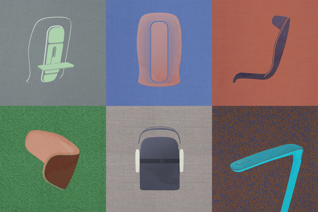 product design，parts，Aircraft interior，Airplane seat，