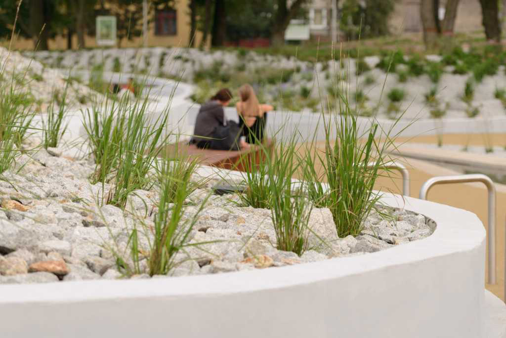Landscape design，children，Playground，Play with water，Childlike interest，curve，rainbow，