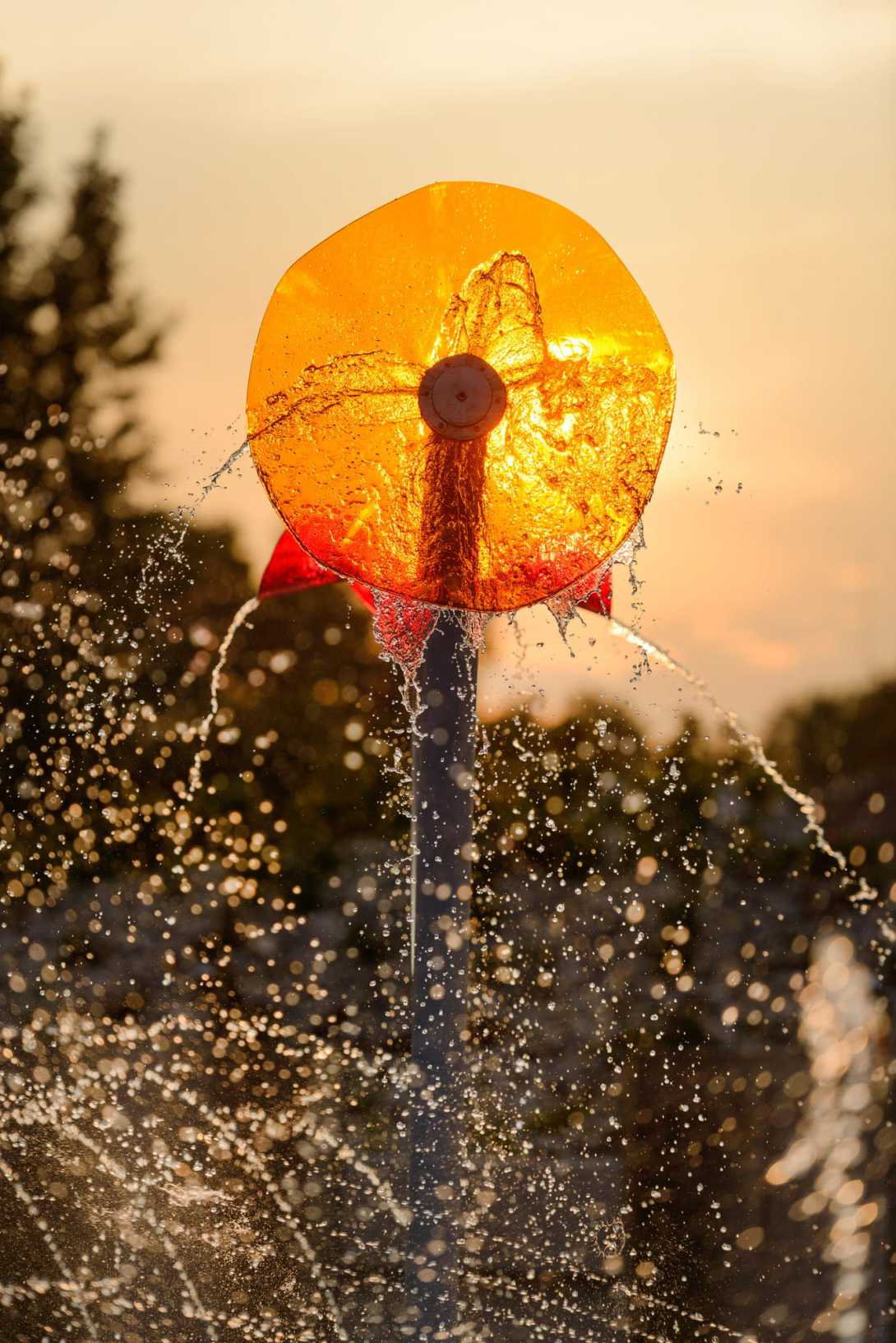 Landscape design，children，Playground，Play with water，Childlike interest，curve，rainbow，