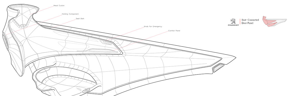 Cool，science and technology，modern，Seat space design，