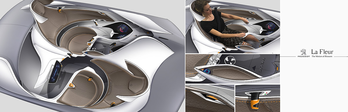 Cool，science and technology，modern，Seat space design，