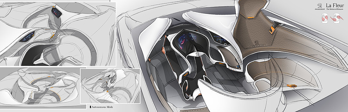 Cool，science and technology，modern，Seat space design，