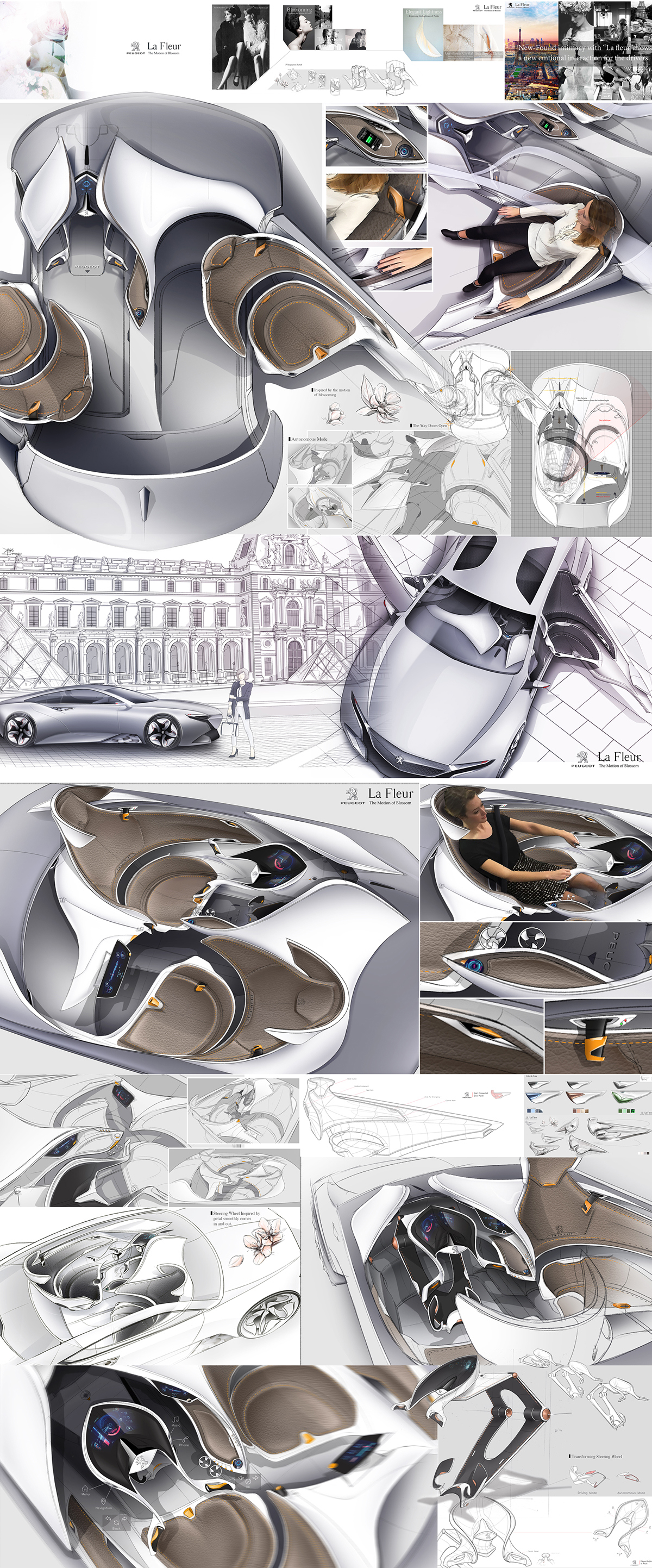 Cool，science and technology，modern，Seat space design，