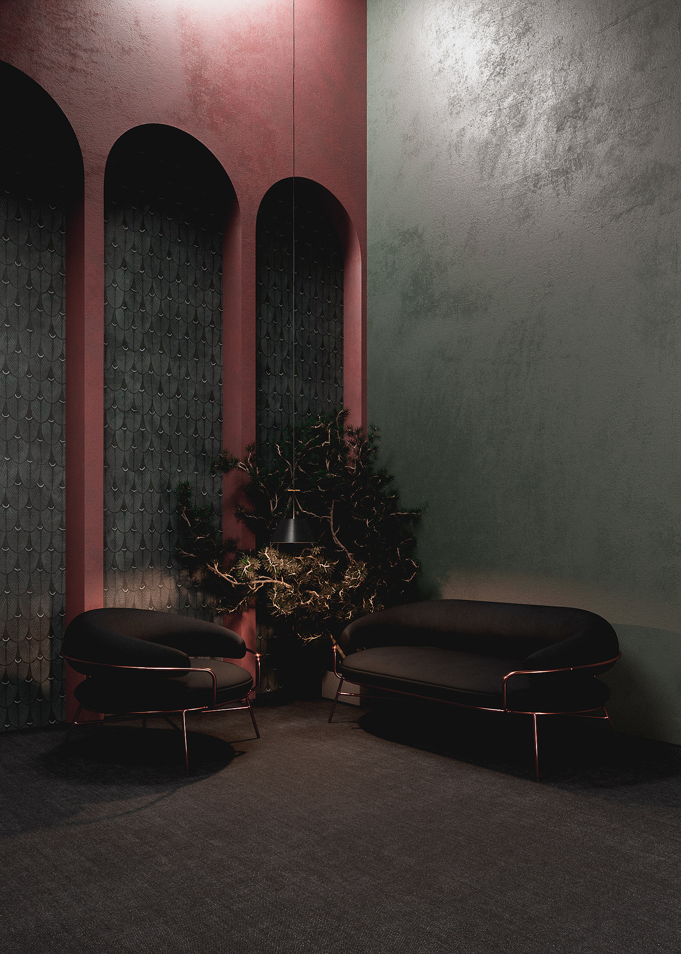 Italy，copper ，De Medici，Ihor Havrylenko，rose gold，chair，sofa，