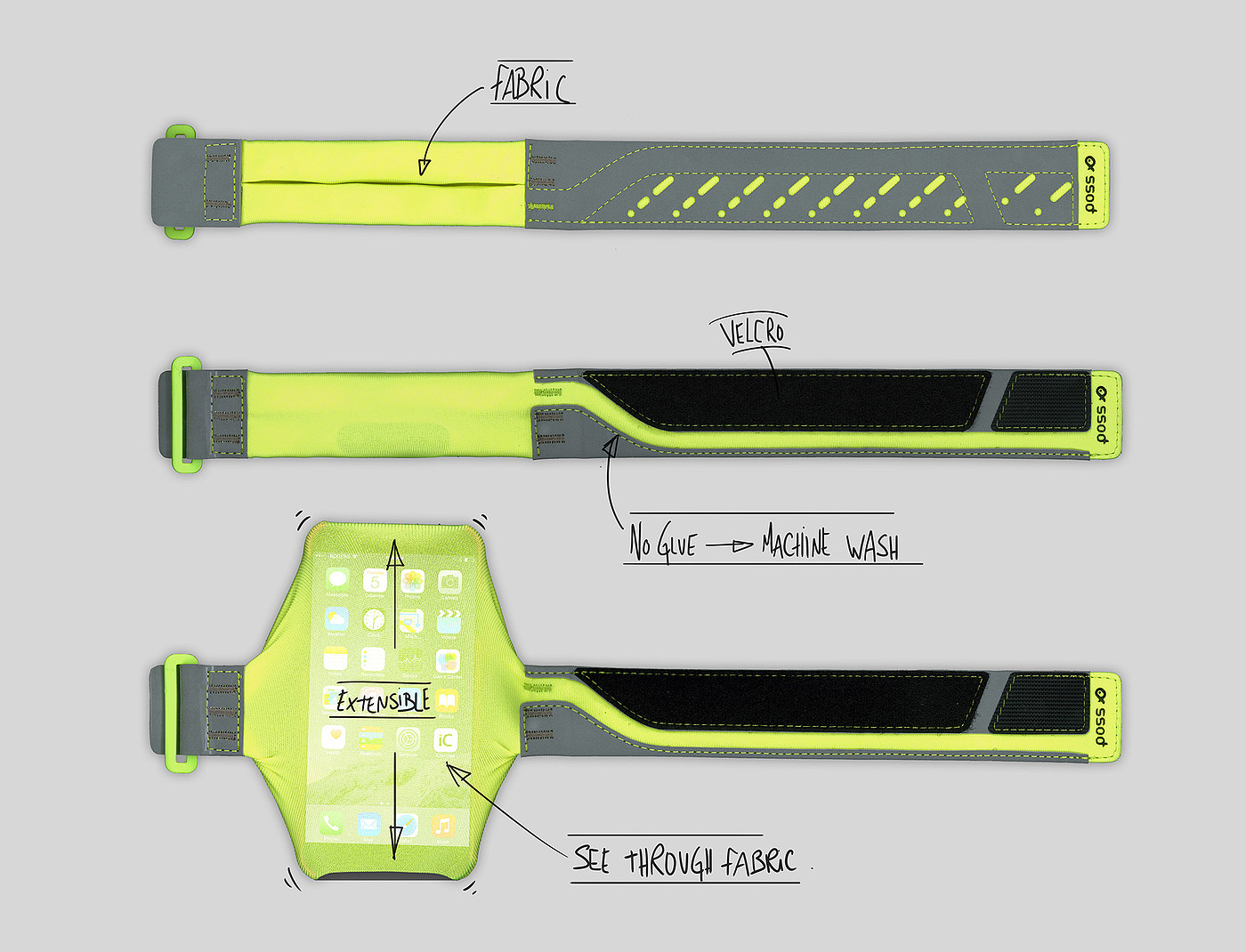 Sports equipment，Arm bag，yellow，