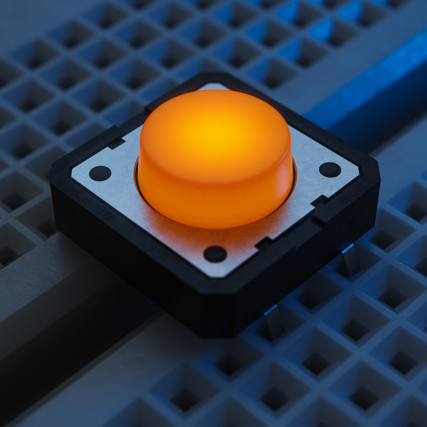 Visual switch，orange，Plastic，