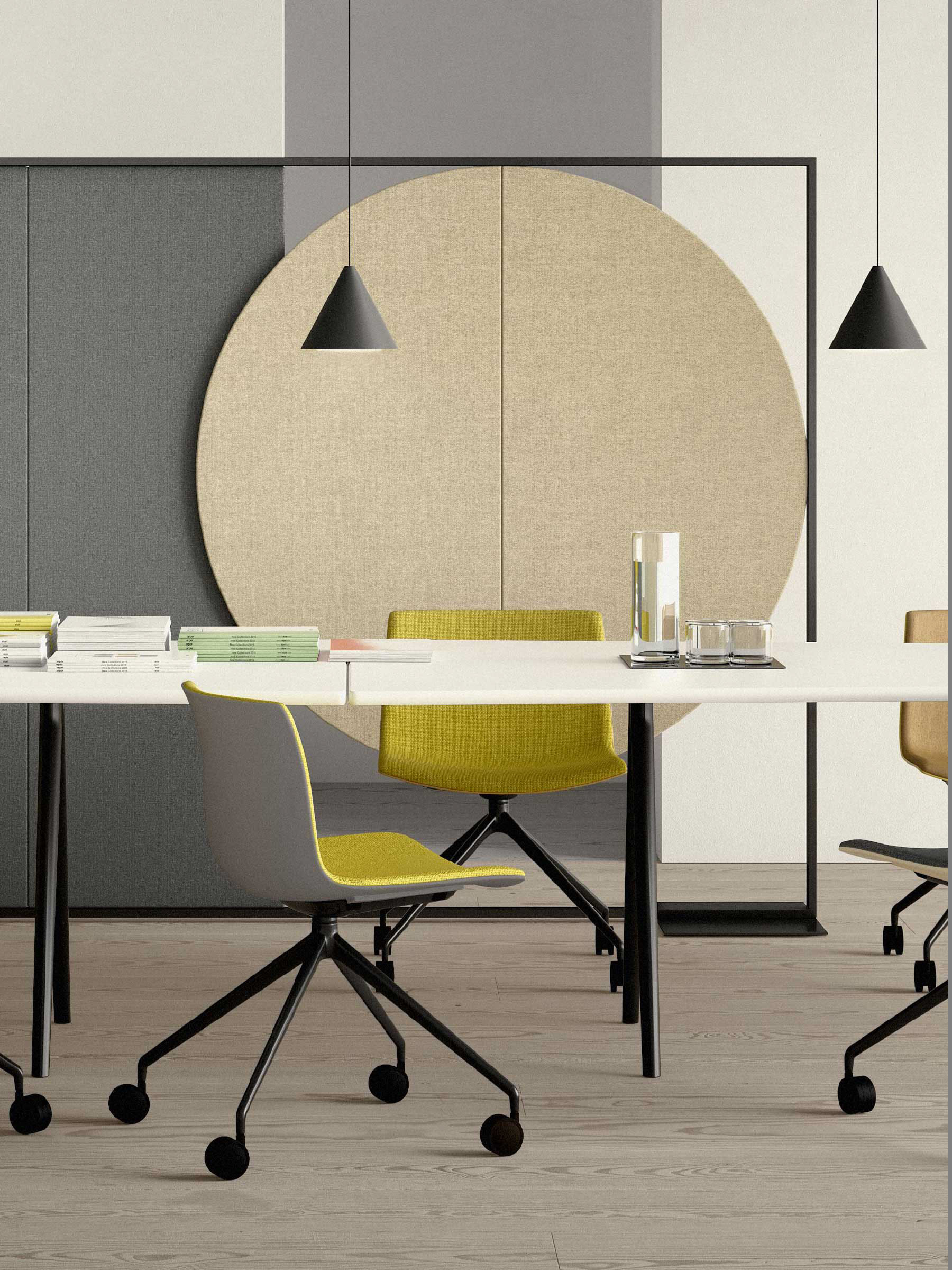 Interior design，geometry，Arper Orgatec，