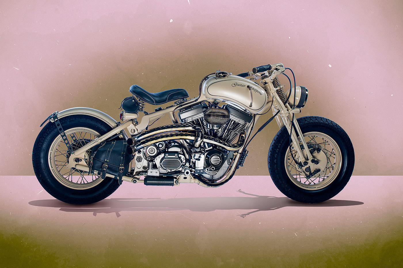 locomotive，Retro，Punk，American style，west，details，motorcycle，vehicle，