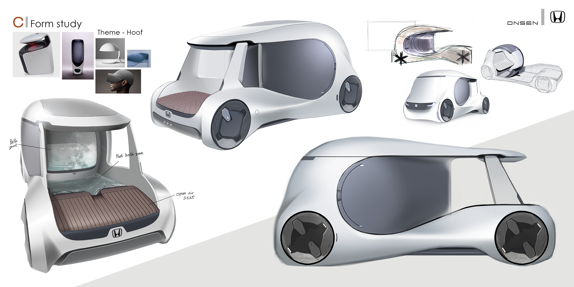 Automobile design，Hot spring car，Honda ONSEN，