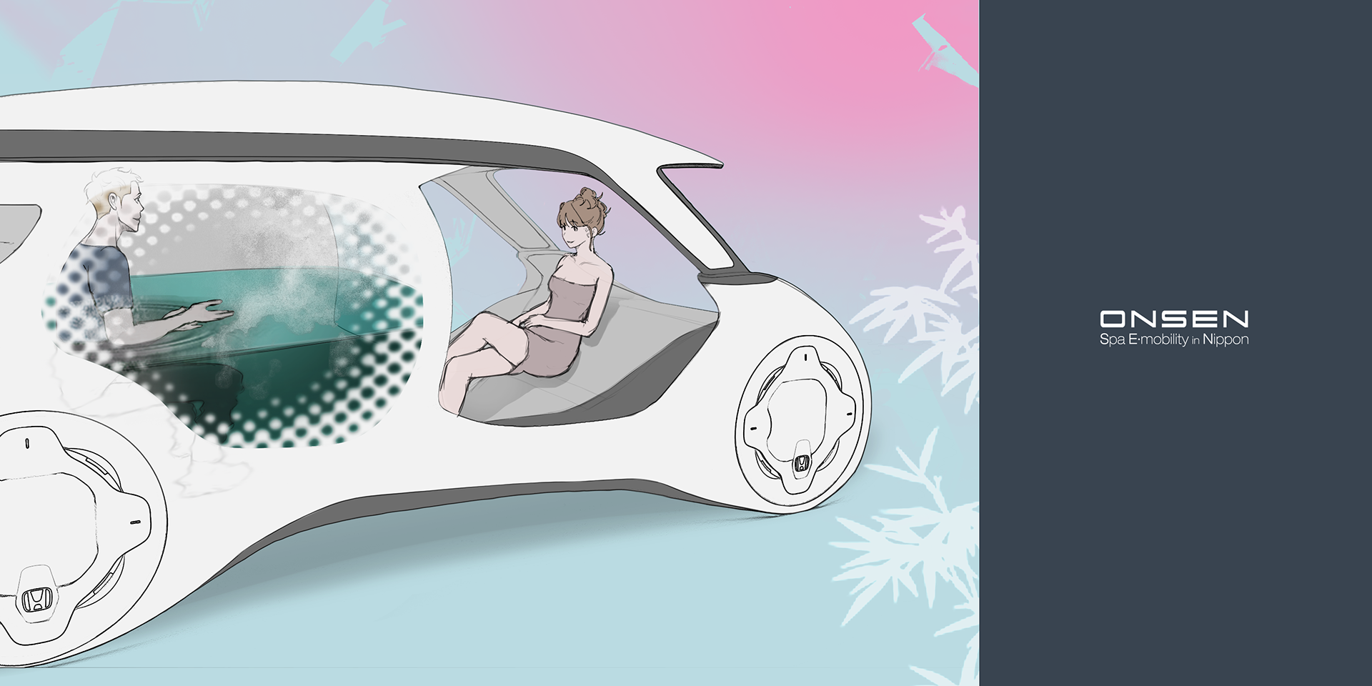 Automobile design，Hot spring car，Honda ONSEN，