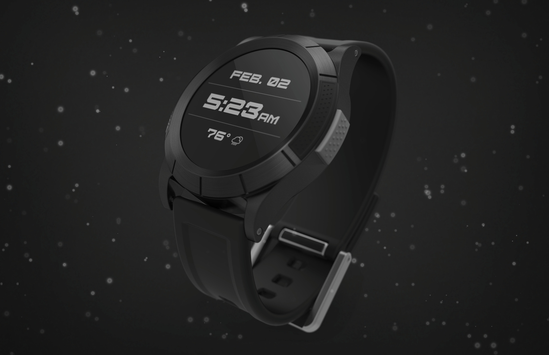 Wrist watch，black，Pulse Watch，