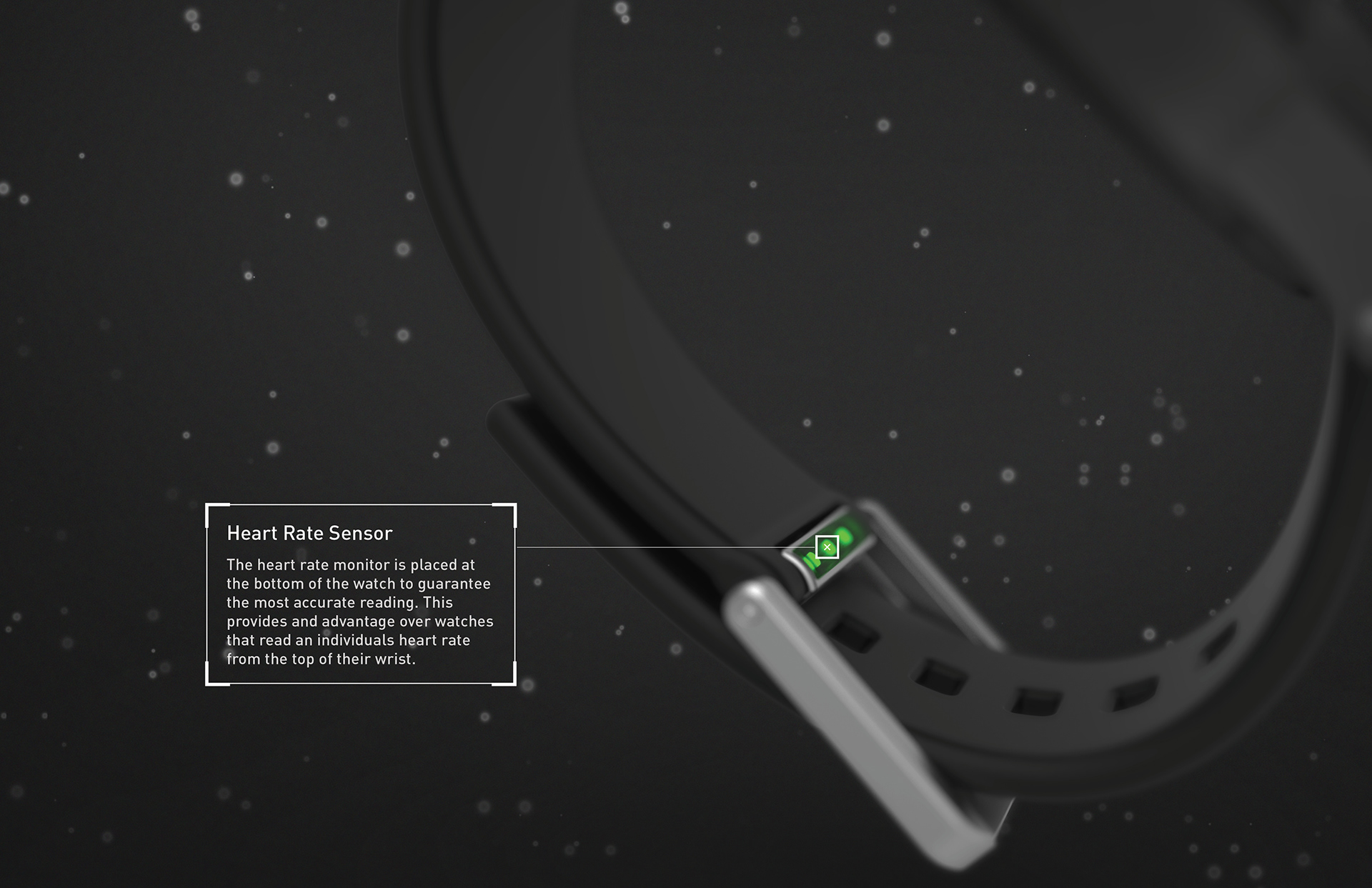 Wrist watch，black，Pulse Watch，