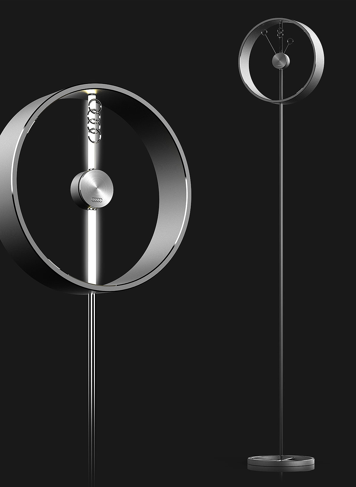 product design，Arts and Crafts，Clock，audi，
