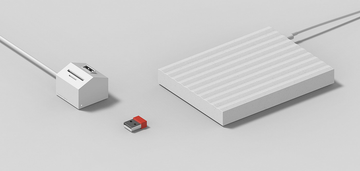 Homm. Studio，Memory stick，white，Small thing，cabin，