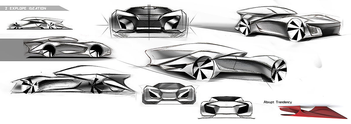Automatic design，Sense of science and technology，Visual design，Fashion domineering，Unique shape，