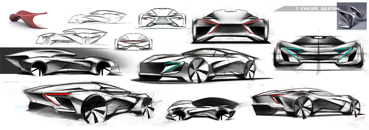 Automatic design，Sense of science and technology，Visual design，Fashion domineering，Unique shape，