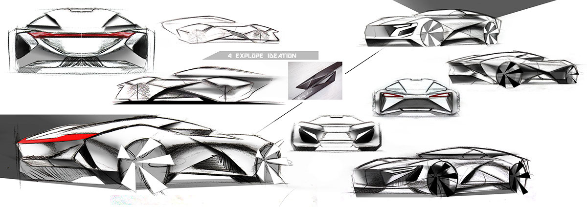 Automatic design，Sense of science and technology，Visual design，Fashion domineering，Unique shape，