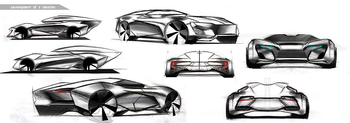 Automatic design，Sense of science and technology，Visual design，Fashion domineering，Unique shape，