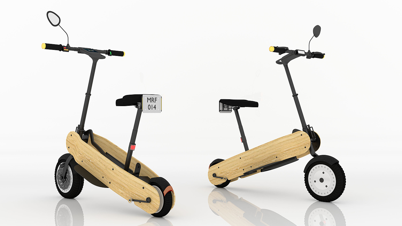wooden ，Scooter，stick，