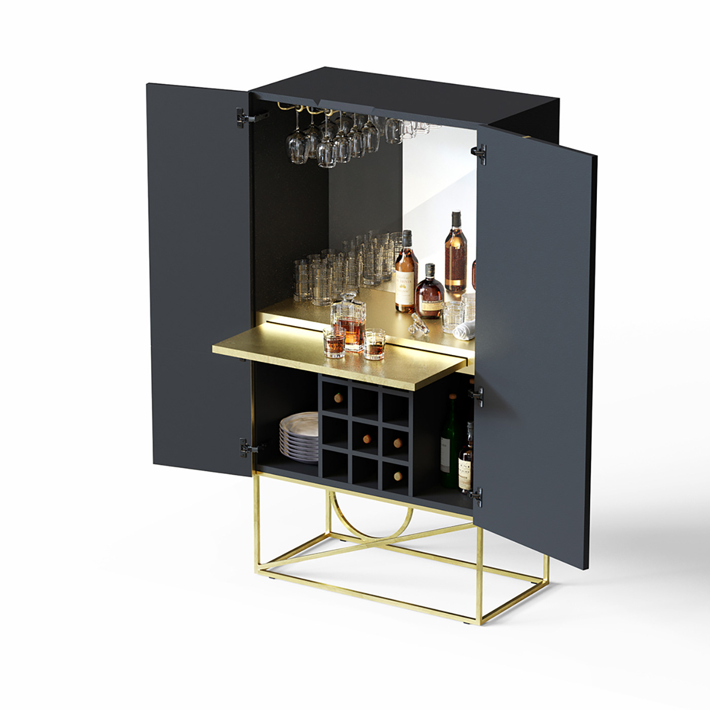 product design，furniture，wine cabinet，Rolla Bubble，