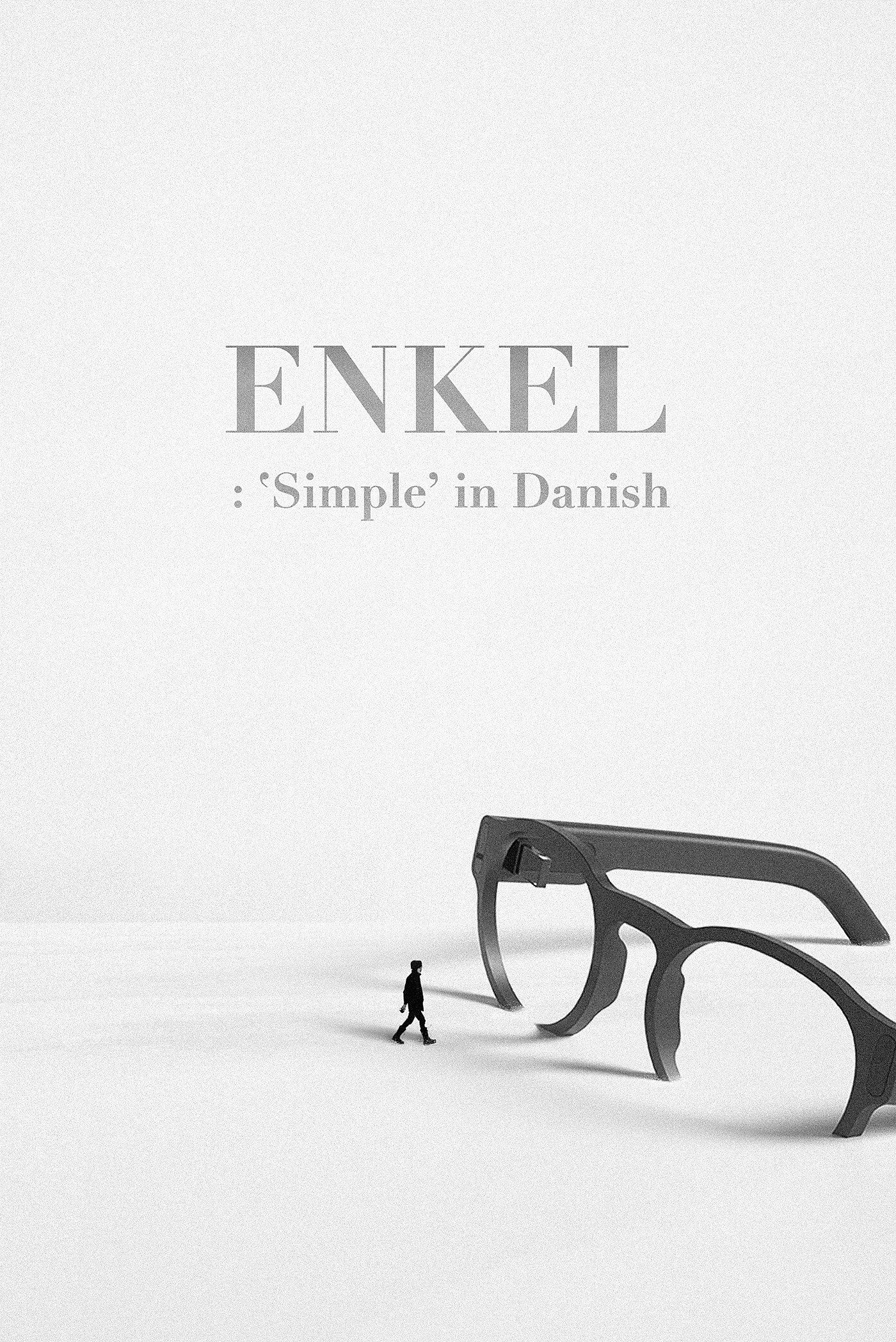 Northern Europe，Accessories，black，glasses，ENKEL，