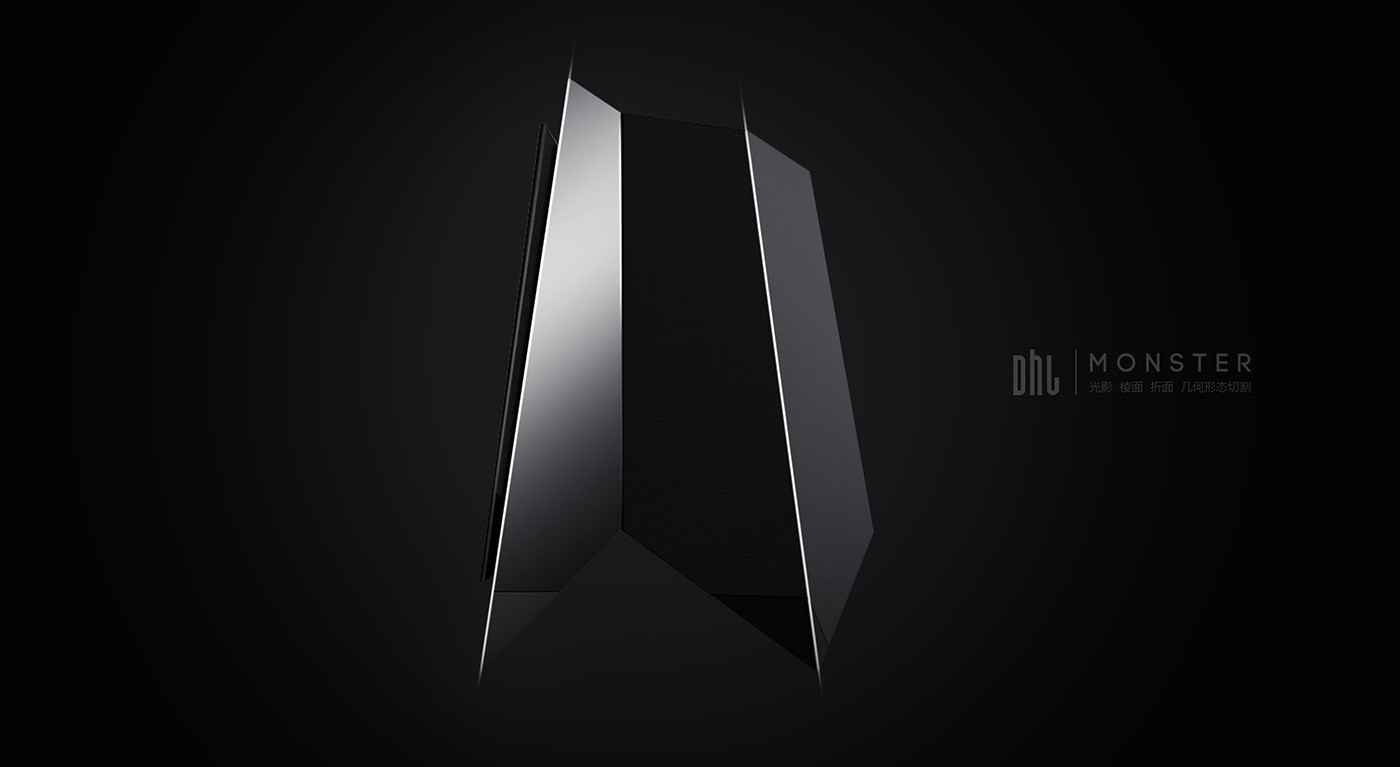 geometric modeling ，Beautiful metal，Black simplicity，Simple and generous，industrial design，