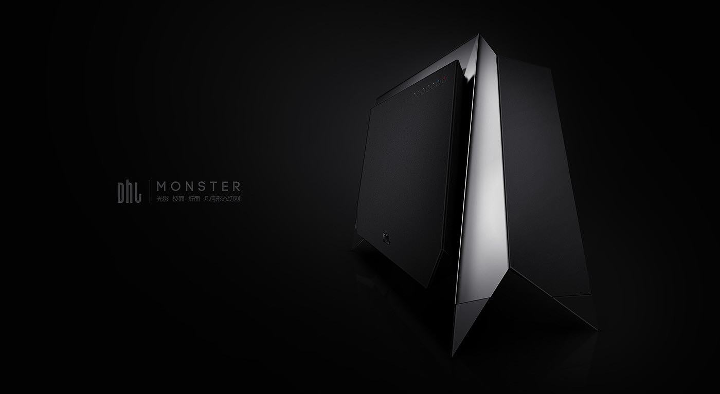 geometric modeling ，Beautiful metal，Black simplicity，Simple and generous，industrial design，
