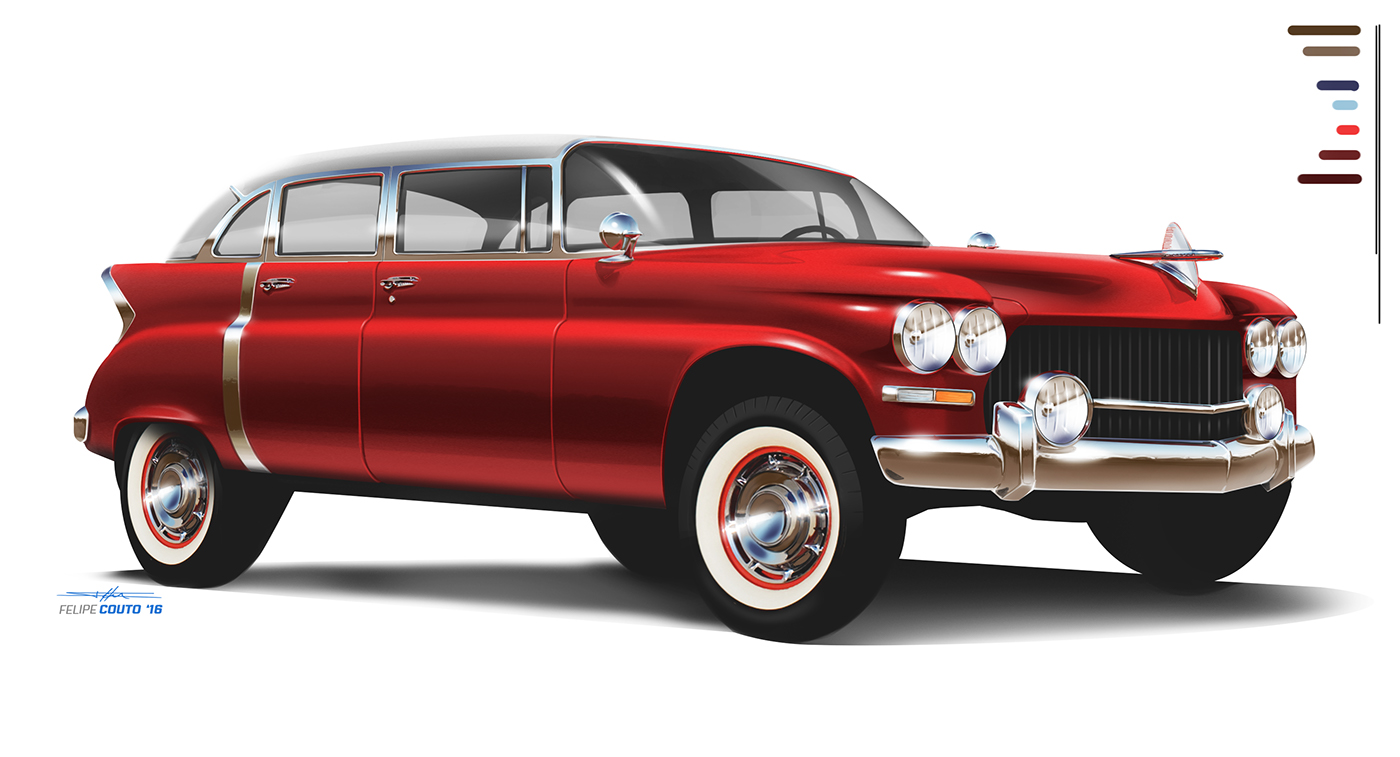 Felipe Couto，Hand drawn，draft，automobile，traffic，