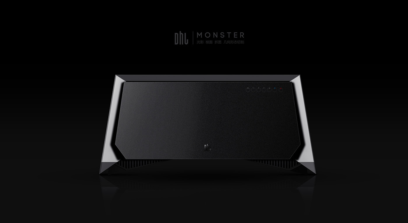 geometric modeling ，Beautiful metal，Black simplicity，Simple and generous，industrial design，