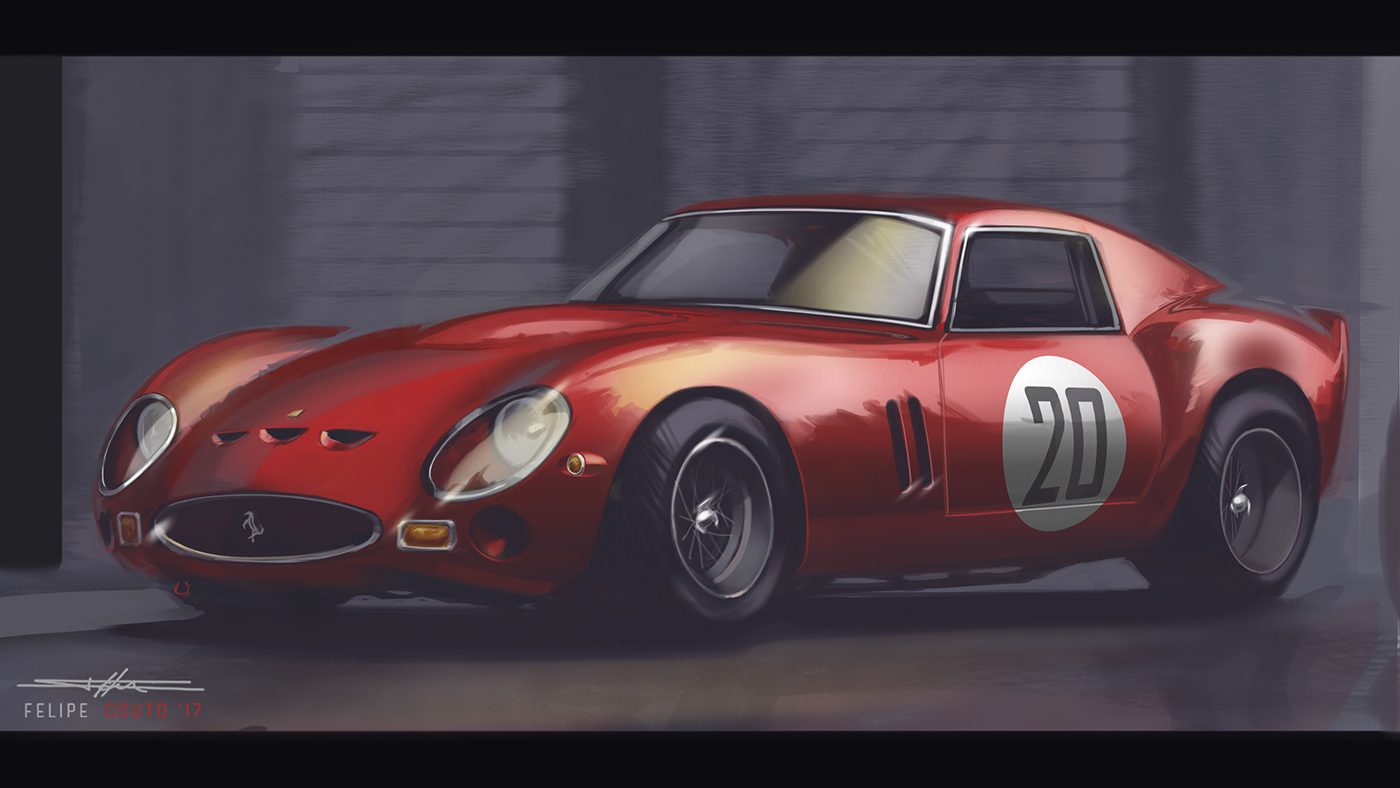 Felipe Couto，Hand drawn，draft，automobile，traffic，