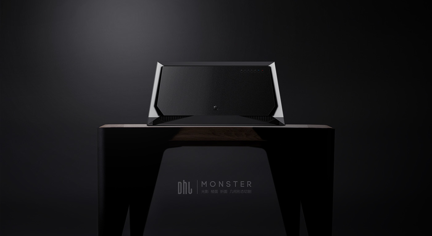 geometric modeling ，Beautiful metal，Black simplicity，Simple and generous，industrial design，