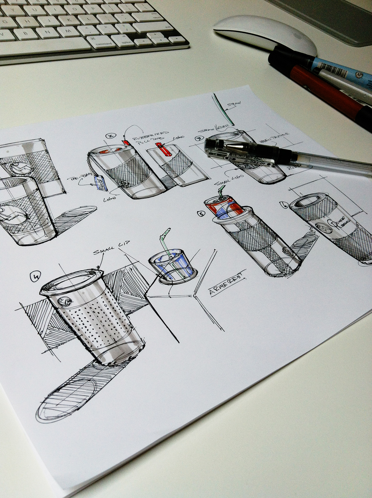 industrial design，Hand drawn，