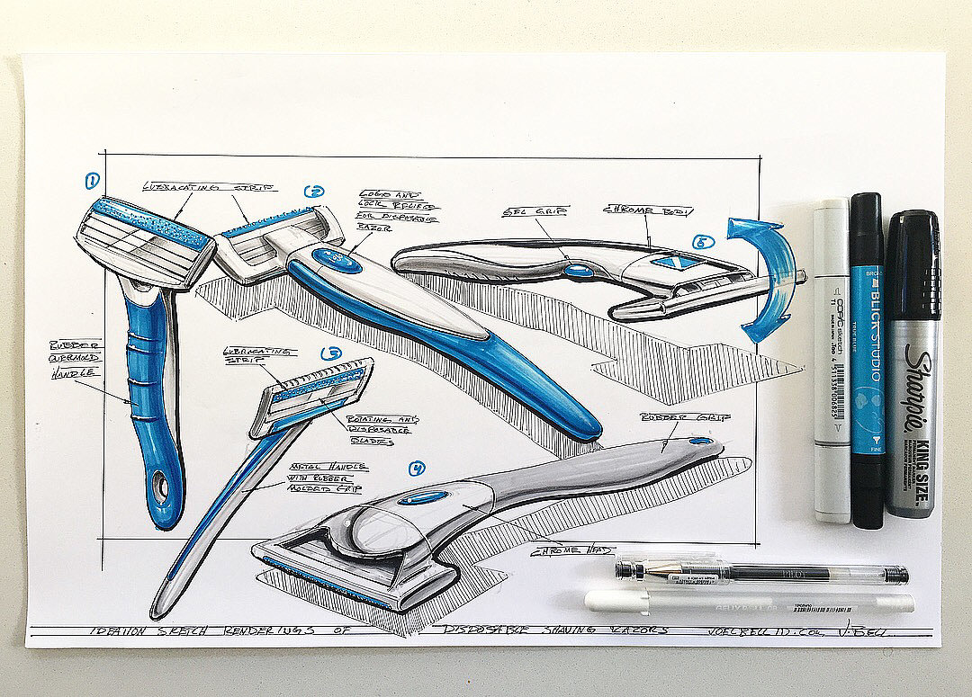 industrial design，Hand drawn，