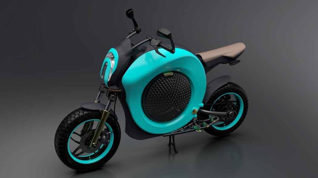 Novel shape，fashion，motorcycle，industrial design，Gorgeous color，