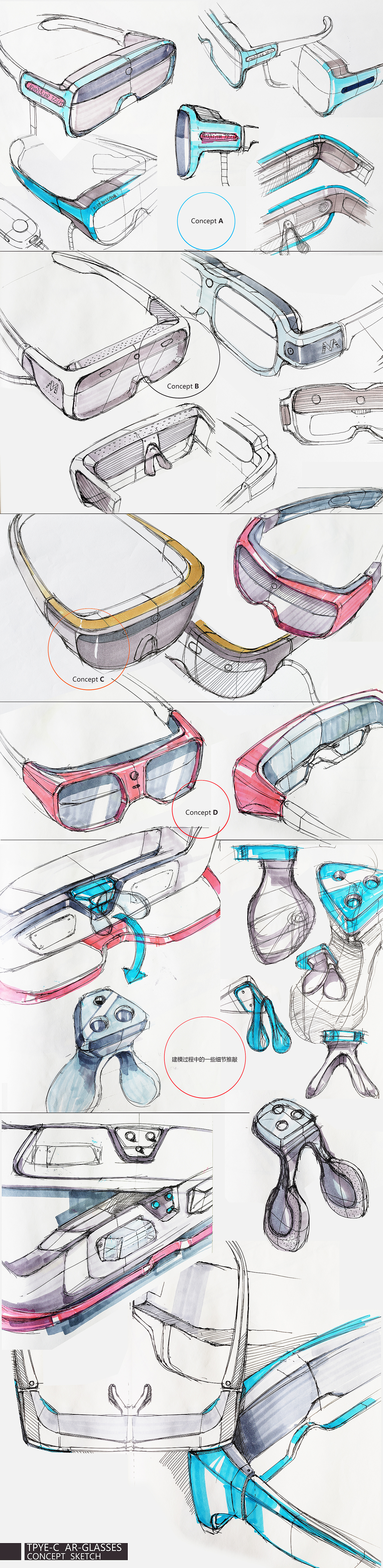 Mobile Accessories，man-machine，Split ar glasses，