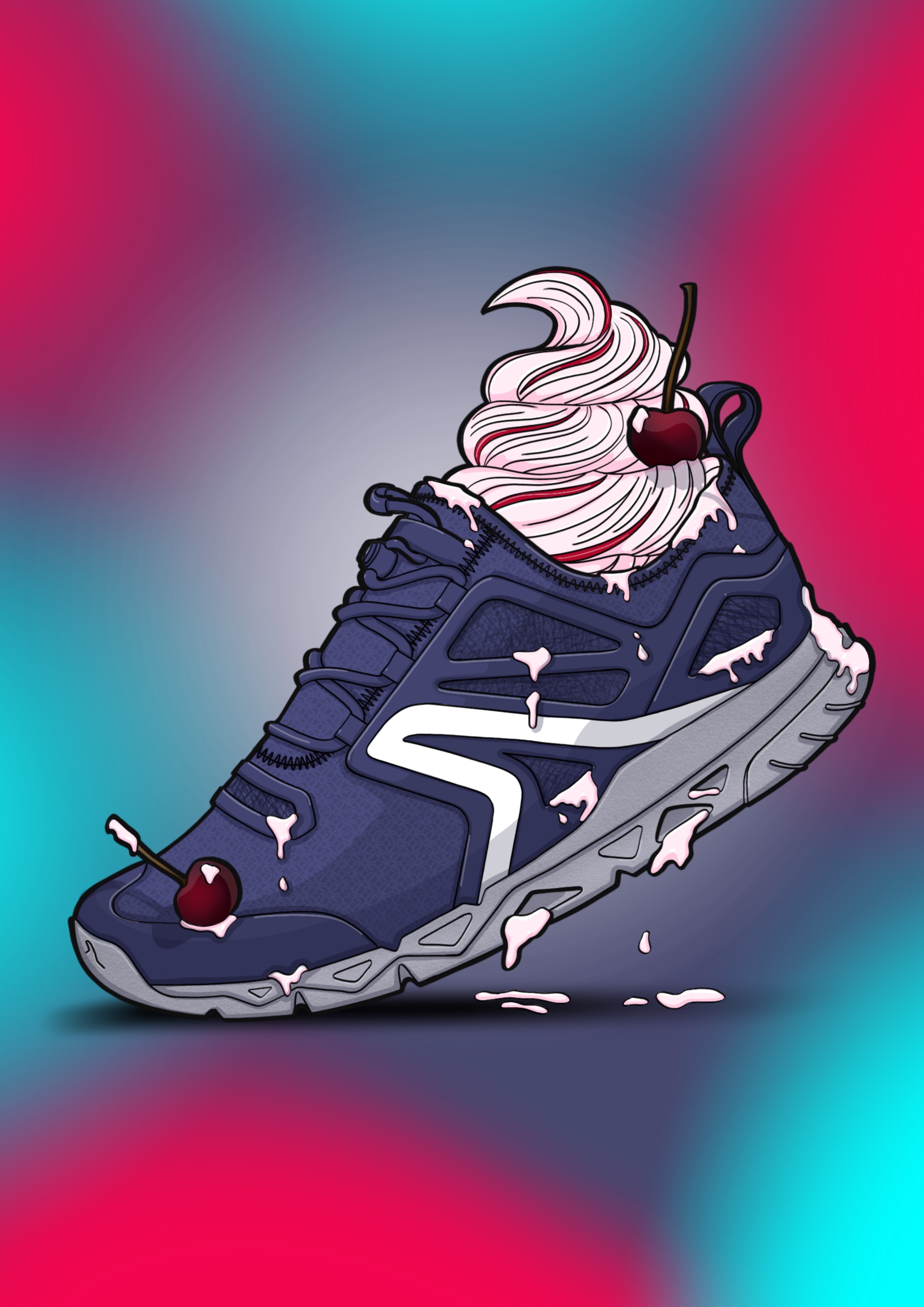 Hand drawn，footwear，industrial design，