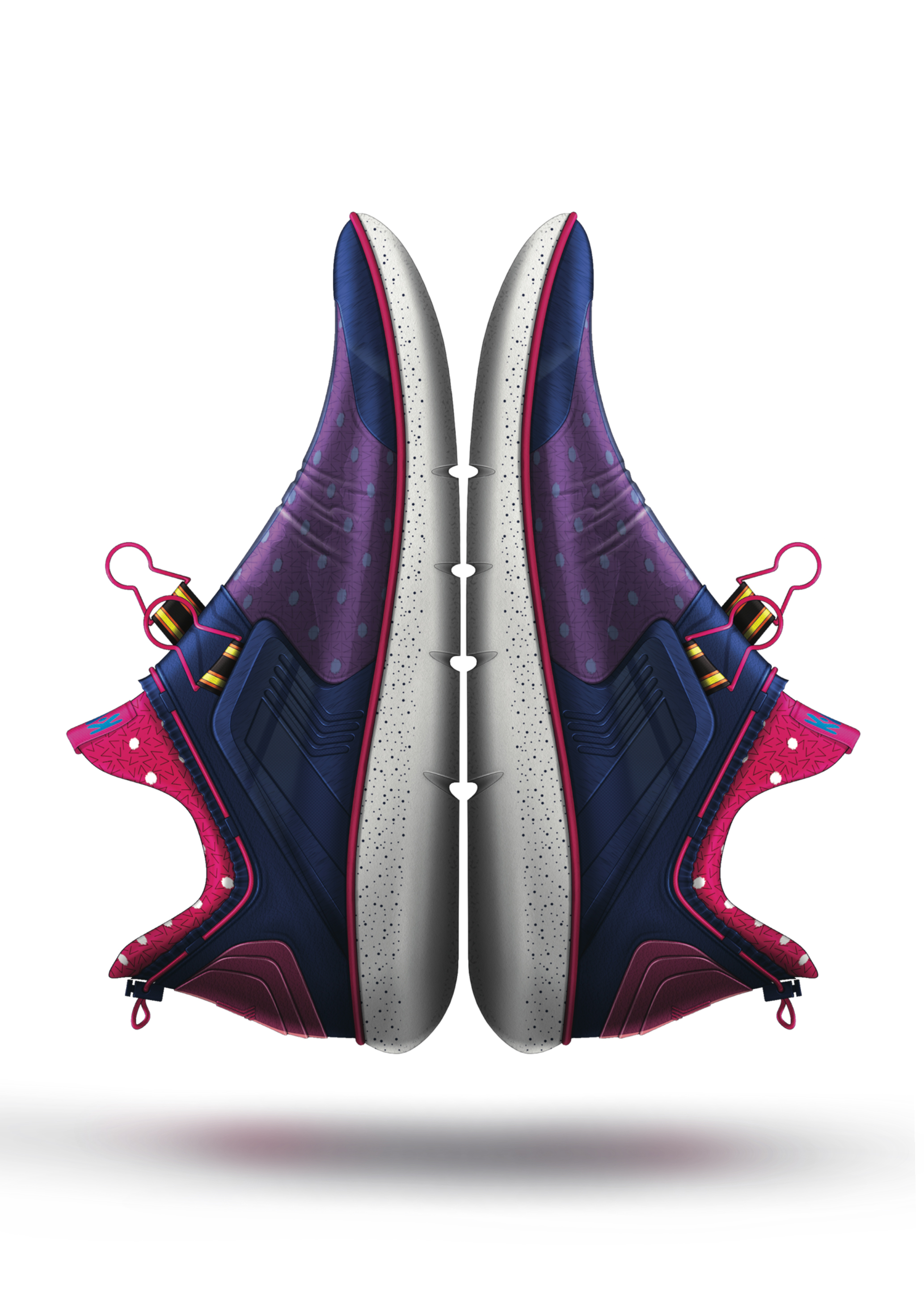 Hand drawn，footwear，industrial design，