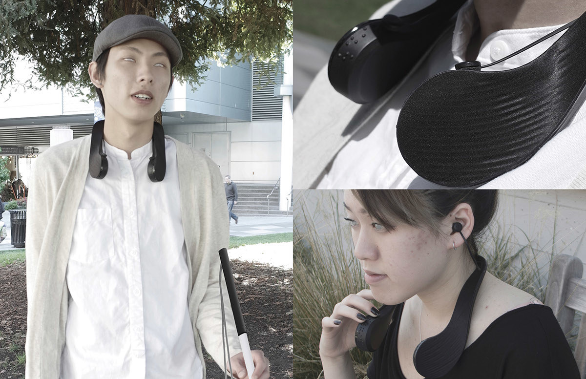 headset，headset，Headphones for the blind，Guide blind，headset，