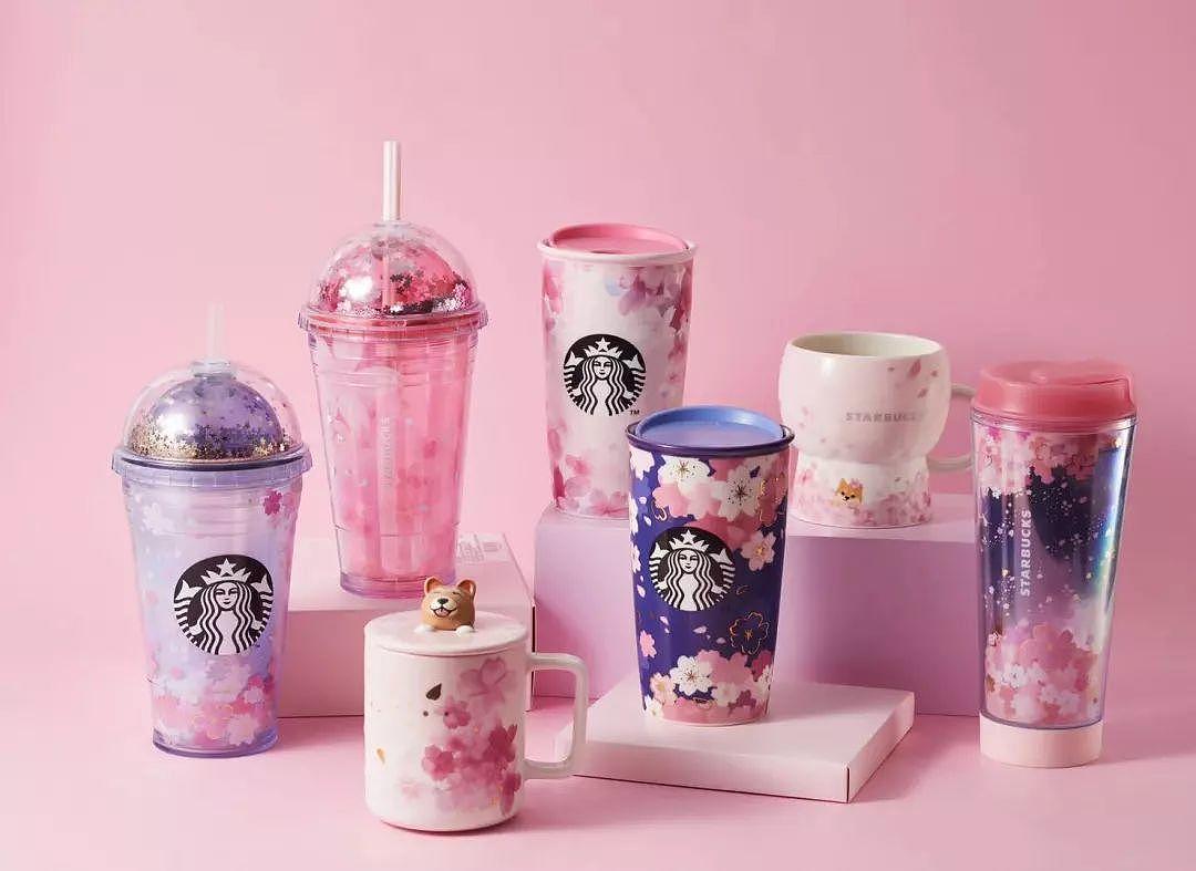 Starbucks，Restricted payment，cat paw cup，cherry blossoms，Pig cup，