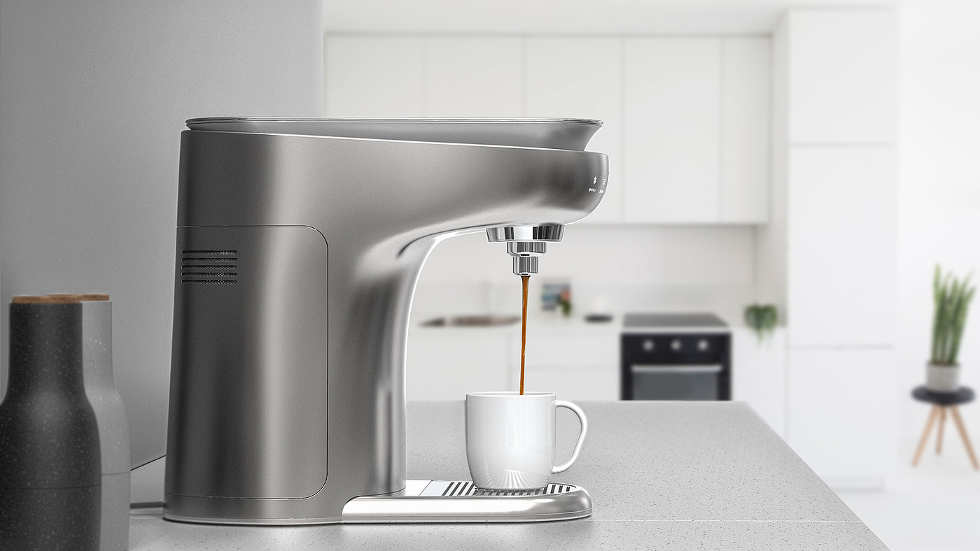 industrial design，Coffee machine，Modern design，